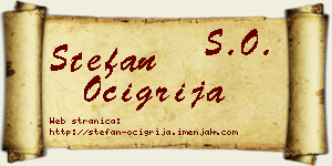 Stefan Očigrija vizit kartica